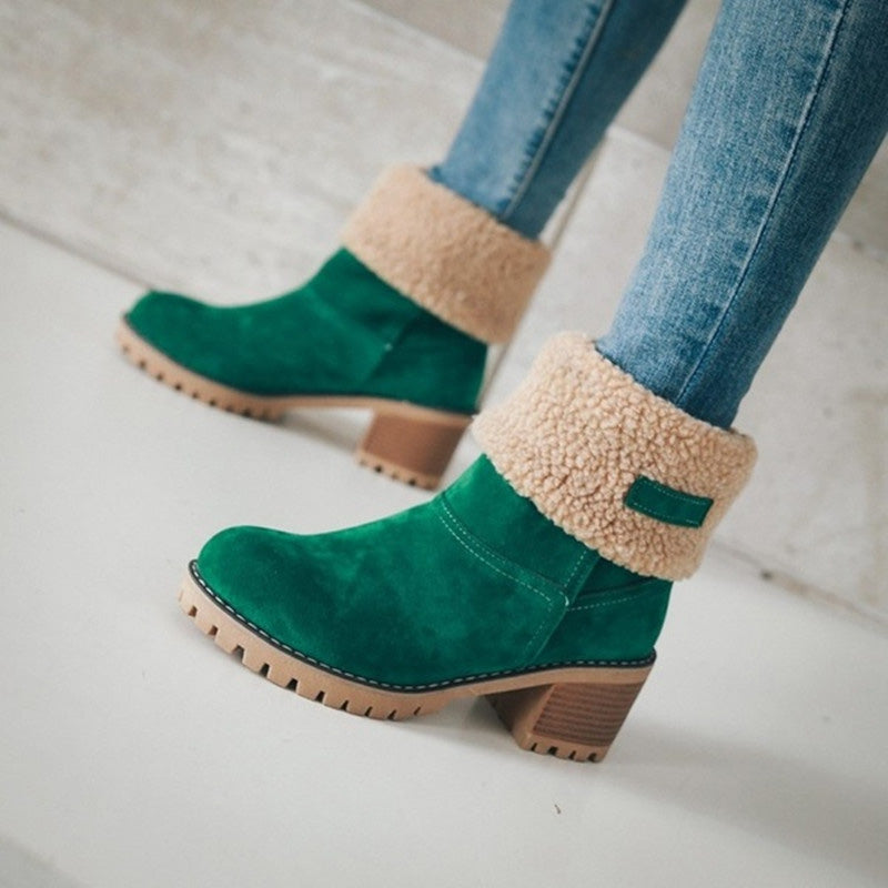 🎅Early Xmas Sales🎄Women’s Chunky Heel Winter Boots