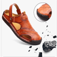 🌴Summer Specials👣Large Size Soft Leather Men's Breathable Outdoor Sandals