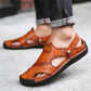 🌴Summer Specials👣Large Size Soft Leather Men's Breathable Outdoor Sandals