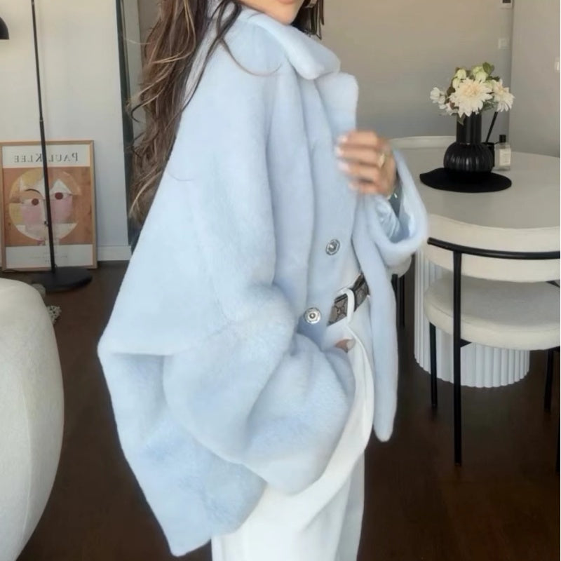 ❄️Winter-Specials❄️Women's Loose Plush Lapel Winter Coat