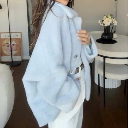 ❄️Winter-Specials❄️Women's Loose Plush Lapel Winter Coat