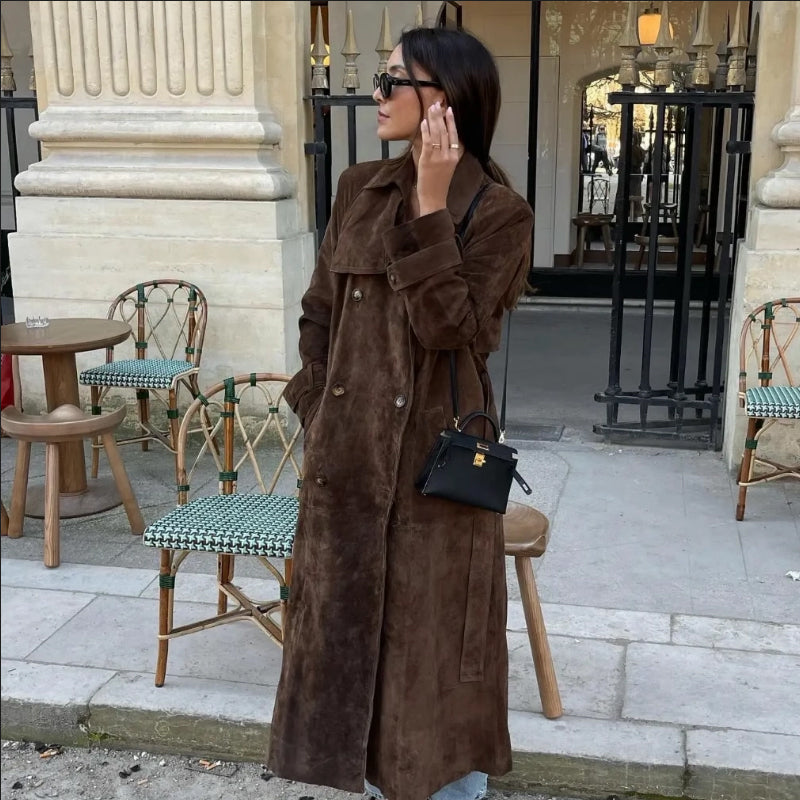 ❄️Winter Specials❄️ Women's Warm and Comfortable Waist-Tied Long Coat
