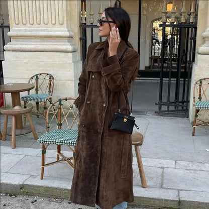 ❄️Winter Specials❄️ Women's Warm and Comfortable Waist-Tied Long Coat