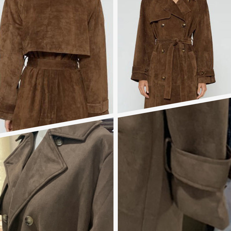 ❄️Winter Specials❄️ Women's Warm and Comfortable Waist-Tied Long Coat