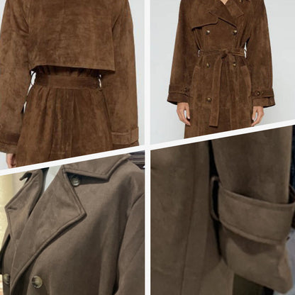 ❄️Winter Specials❄️ Women's Warm and Comfortable Waist-Tied Long Coat