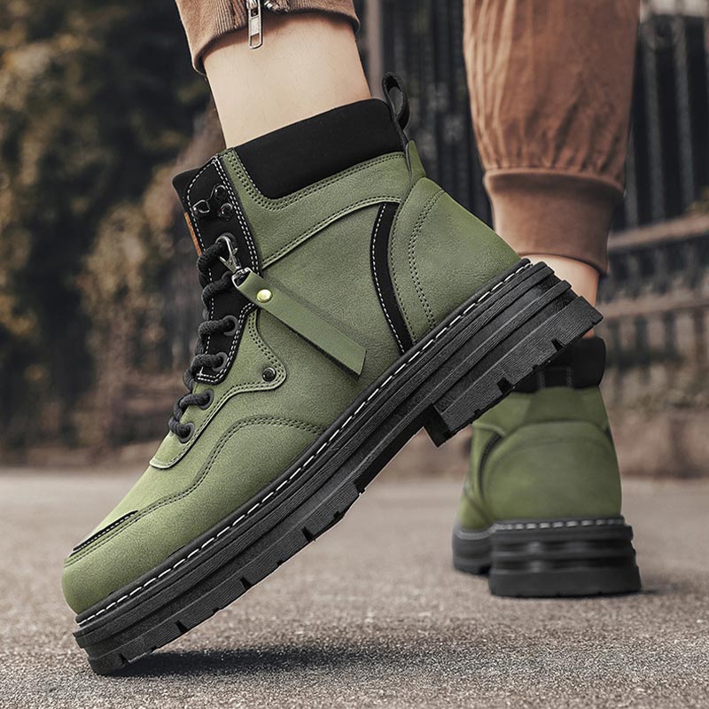 ❄️Winter Specials❄️ Men's Plush Lace-Up High Top Boots