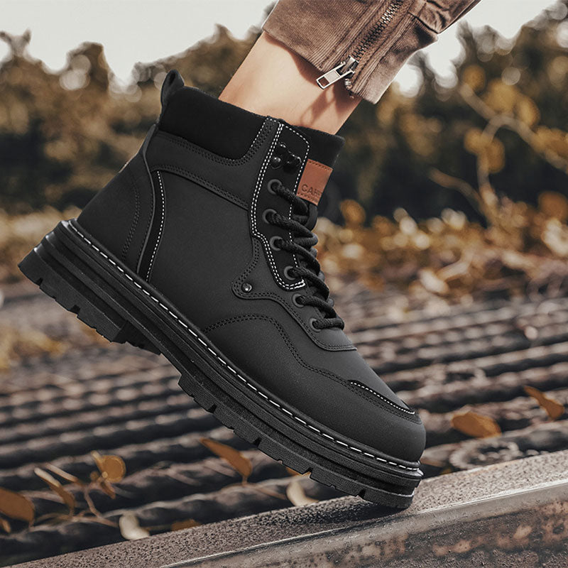 ❄️Winter Specials❄️ Men's Plush Lace-Up High Top Boots
