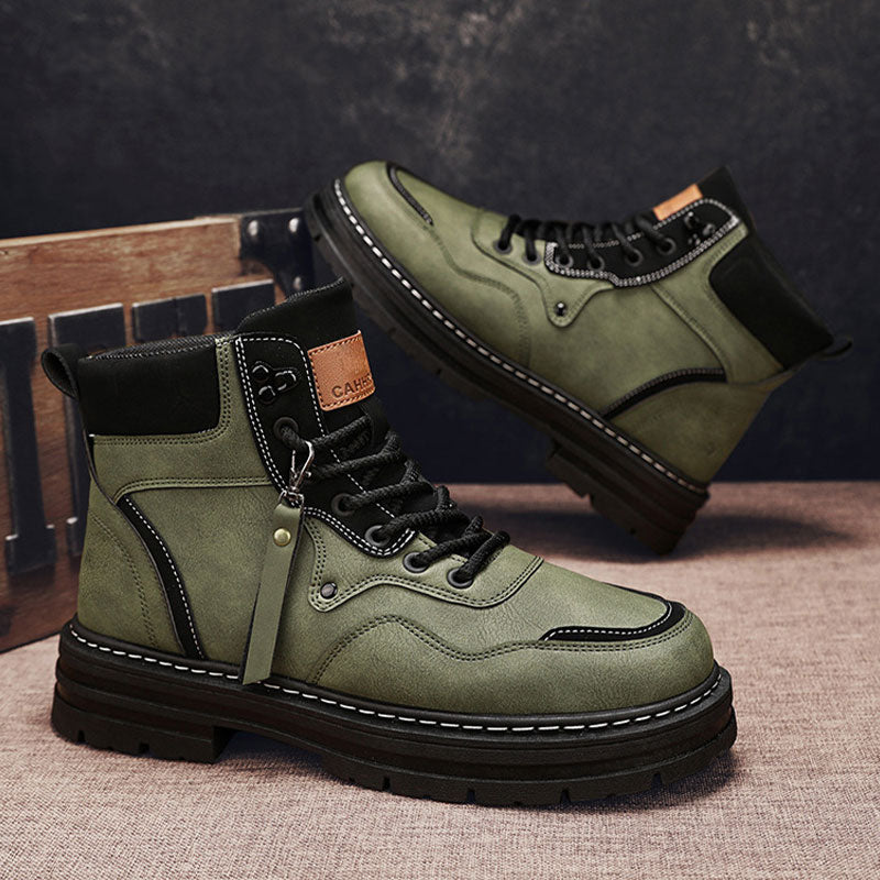 ❄️Winter Specials❄️ Men's Plush Lace-Up High Top Boots