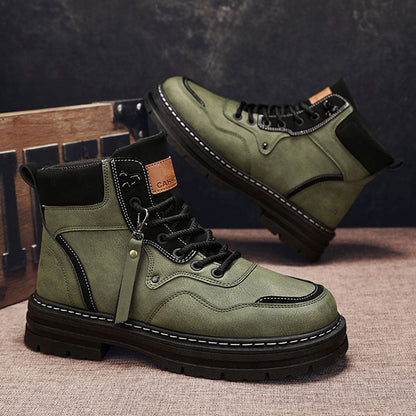 ❄️Winter Specials❄️ Men's Plush Lace-Up High Top Boots