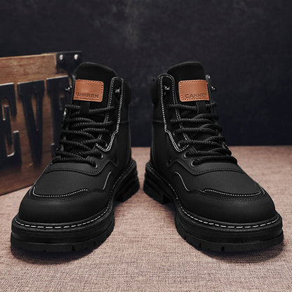❄️Winter Specials❄️ Men's Plush Lace-Up High Top Boots