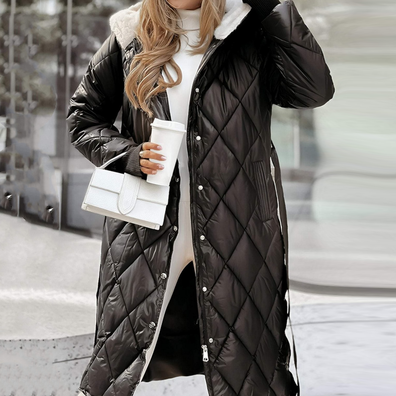 ❄️Winter Specials❄️ Women's Hooded Long Coat with Belt