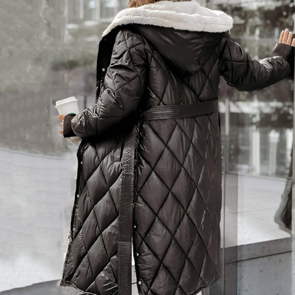 ❄️Winter Specials❄️ Women's Hooded Long Coat with Belt