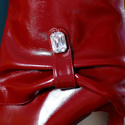 🎅Pre-Christmas Special🎄 Women's Elegant 2 in 1 Glossy Boots with Detachable Shaft