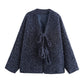 ❄️Winter Specials❄️ Women's Bow Tie Front Open Cardigan