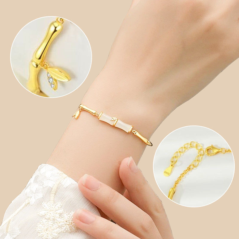 ⏳Time-limited Special⏰Women’s Bamboo Bracelet with Chain📿