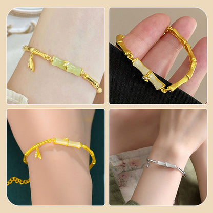 ⏳Time-limited Special⏰Women’s Bamboo Bracelet with Chain📿