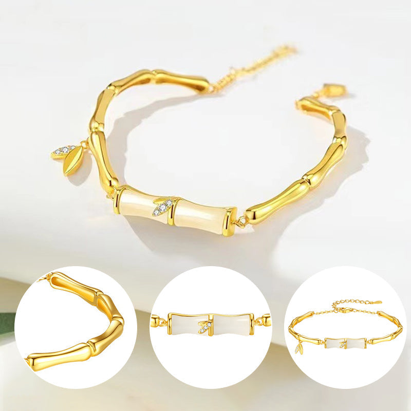 ⏳Time-limited Special⏰Women’s Bamboo Bracelet with Chain📿