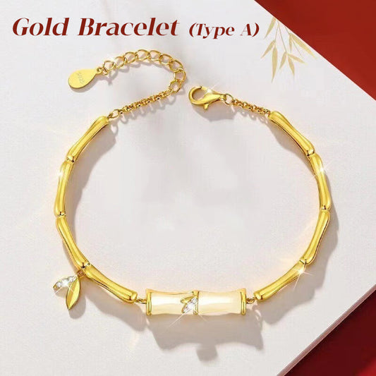 ⏳Time-limited Special⏰Women’s Bamboo Bracelet with Chain📿