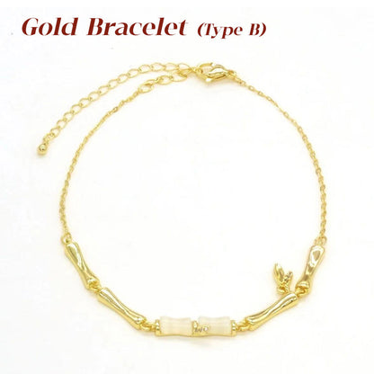 ⏳Time-limited Special⏰Women’s Bamboo Bracelet with Chain📿