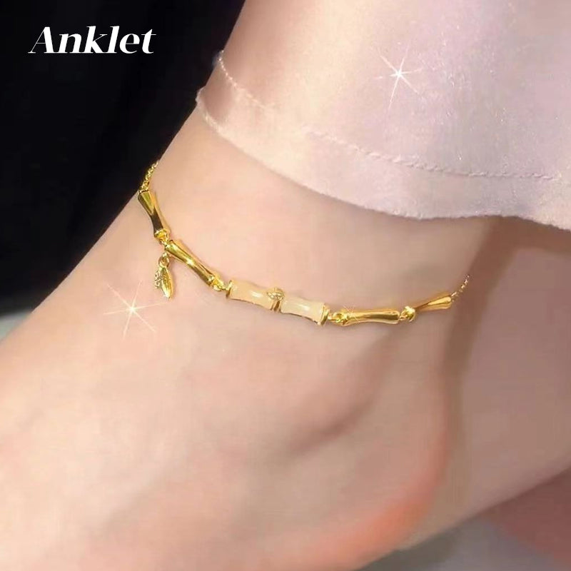 ⏳Time-limited Special⏰Women’s Bamboo Bracelet with Chain📿