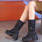 ❄️Winter Specials❄️ Women’s Plush-Lined Chunky Heel Mid-Calf Boots