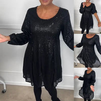 🎅Xmas Specials🎄 Black Sequined Dress