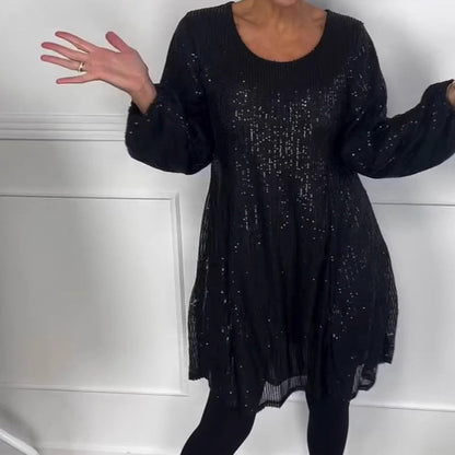 🎅Xmas Specials🎄 Black Sequined Dress