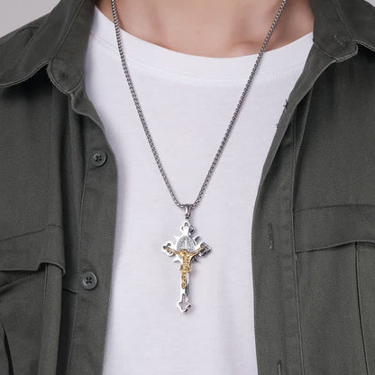 🙏 🙏ST.Benedict Protection Cross Power Pendant Necklace