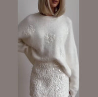 🎅Xmas Specials🎄Women's Crewneck Solid Color Long Sleeve Sweater