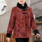 ❄️Winter Specials❄️ Women's Winter Faux Fur Collar Print Coat