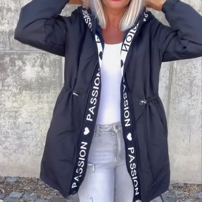 ❄️Winter Specials❄️ Women's Trendy Hooded Coat with Drawstring Waist