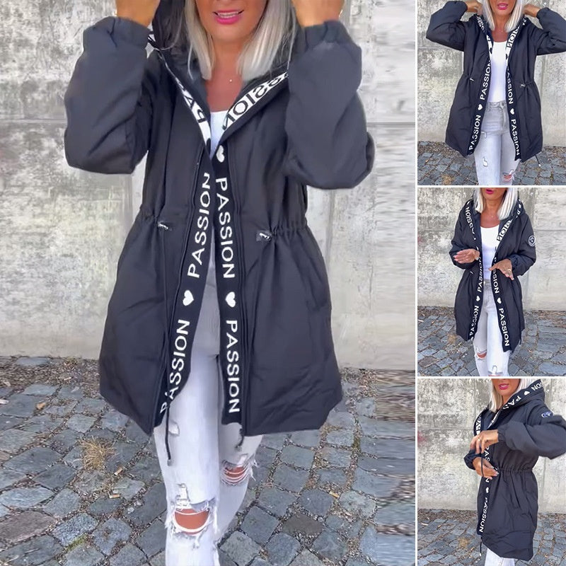 ❄️Winter Specials❄️ Women's Trendy Hooded Coat with Drawstring Waist