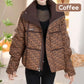 ❄️Winter Specials❄️ Women's Fashion Houndstooth Padded Jacket