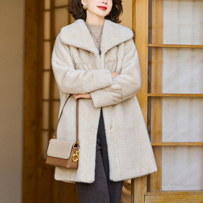 ❄️Winter Specials❄️ Women's Faux Mink Fur Coat