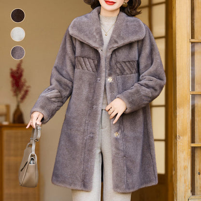 ❄️Winter Specials❄️ Women's Faux Mink Fur Coat