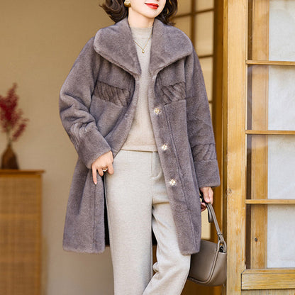 ❄️Winter Specials❄️ Women's Faux Mink Fur Coat