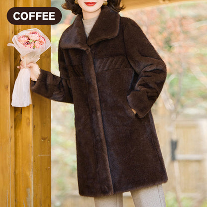 ❄️Winter Specials❄️ Women's Faux Mink Fur Coat