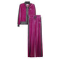🔥HOT SALE🔥 Women's Velvet-Like Contrast Color 2-Piece Tracksuit