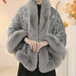 ❄️Winter Specials❄️ Women's Elegant Faux Fur Sequined Shawl Wrap