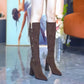 ❄️Winter Specials❄️ Pointed Toe Chunky Heel Warm Long Boots