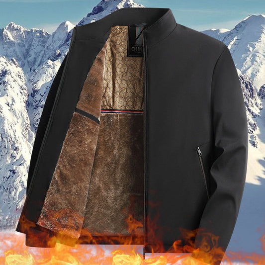 ❄️Winter Specials❄️ Men's Warm Stand Collar Full Zip Work Jacket