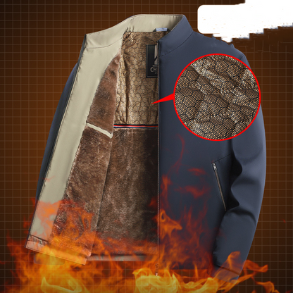 ❄️Winter Specials❄️ Men's Warm Stand Collar Full Zip Work Jacket