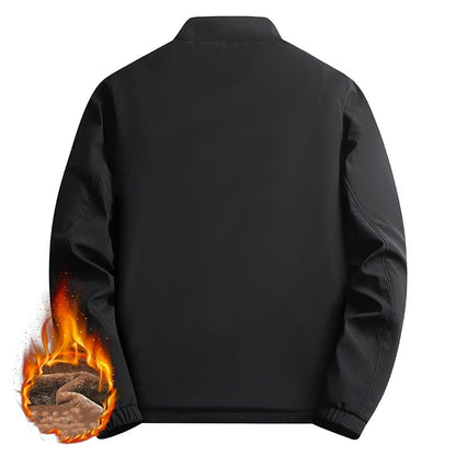 ❄️Winter Specials❄️ Men's Warm Stand Collar Full Zip Work Jacket