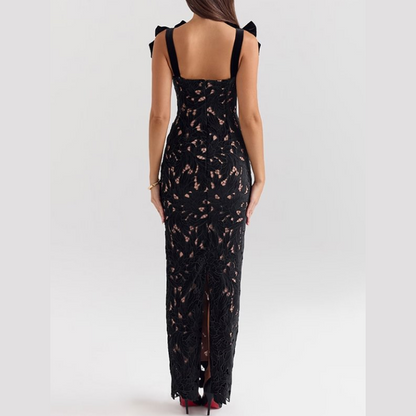 🌸Spring Specials🌸 Elegant Bow Split Lace Dress