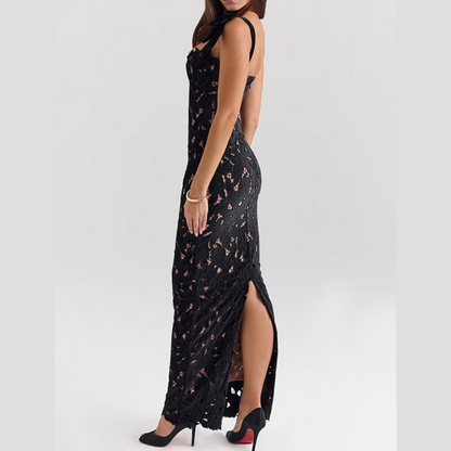 🌸Spring Specials🌸 Elegant Bow Split Lace Dress