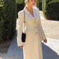 ❄️Winter Specials❄️ Elegant Solid Color Lapel Button Front Coat