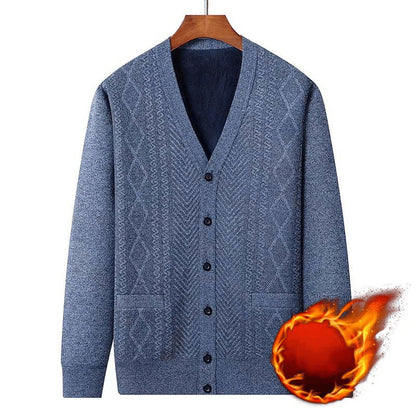 ❄️Winter Specials❄️ Men's Warm Button Closure V-Neck Cardigan
