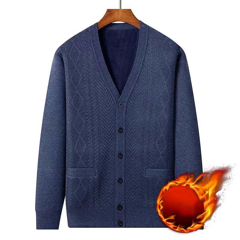 ❄️Winter Specials❄️ Men's Warm Button Closure V-Neck Cardigan