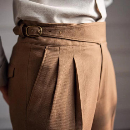 🔥2025 HOT SALE🔥 Men's Neapolitan Casual Formal Pants with Adjustable Waist