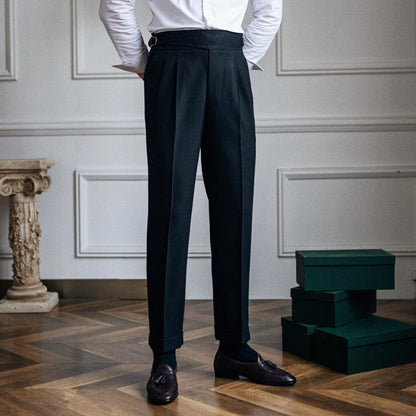 🔥2025 HOT SALE🔥 Men's Neapolitan Casual Formal Pants with Adjustable Waist